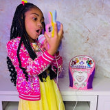 eKids Disney Princess Karaoke Machine, Bluetooth Speaker with Microphone for Kids, Speaker with USB Port to Play Music, Easily Access Disney Karaoke Playlists with New EZ Link Feature