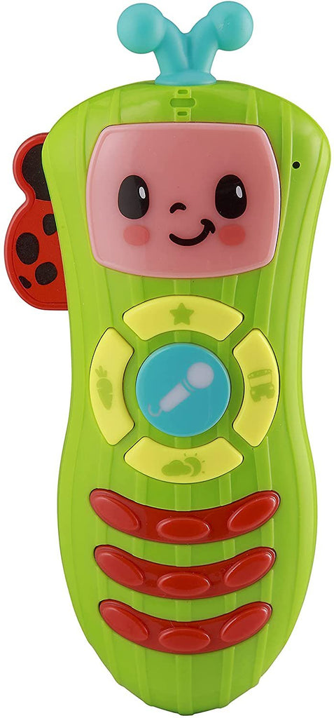 eKids Cocomelon Toy Remote Control for Toddlers, Musical Toy with Built-in Toy Microphone and Nursery Rhymes for Children, for Fans of Cocomelon Toys and Gifts