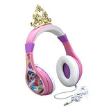 Kids Headphones for Kids Disney Princess Adjustable Stereo Tangle-Free 3.5mm Jack Wired Cord Over Ear Headset for Children Parental Volume Control Kid Friendly Safe Perfect for School Home Travel