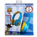 Toy Story 4 Kids Bluetooth Wireless Rechargeable Headphones, Volume Limiting