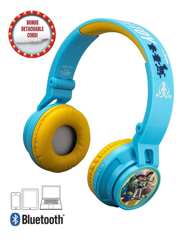Toy Story 4 Kids Bluetooth Wireless Rechargeable Headphones, Volume Limiting