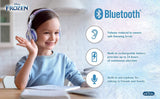 eKids Disney Frozen 2 Bluetooth Headphones with Microphone, Volume Reduced to Protect Hearing, Adjustable Wireless Headphones for School Home Travel, for Fans of Anna and Elsa
