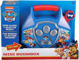 Paw Patrol Toy Mini Boom Box with Built-in Music, Flashing Lights & Sound Effects