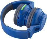 eKids Wireless Bluetooth Kids Headphones with Microphone, Portable, Volume Reduced (Blue)﻿