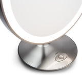iHome Beauty Glow Ring XL 13" Makeup Mirror with Bluetooth Speaker, Speakerphone, USB Charging, Removable Phone Mount, Rechargeable Battery and 3 LED Color Modes