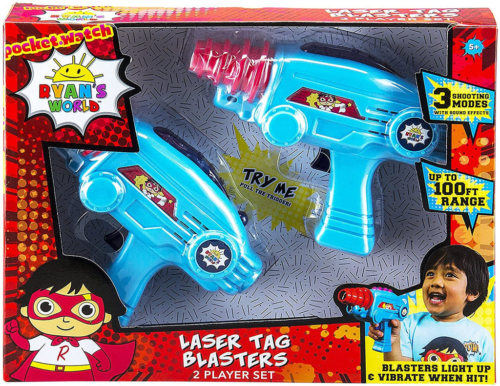 Ryans World Laser-Tag for Kids Infared Lazer-Tag Blasters Lights Up and Vibrates When Hit