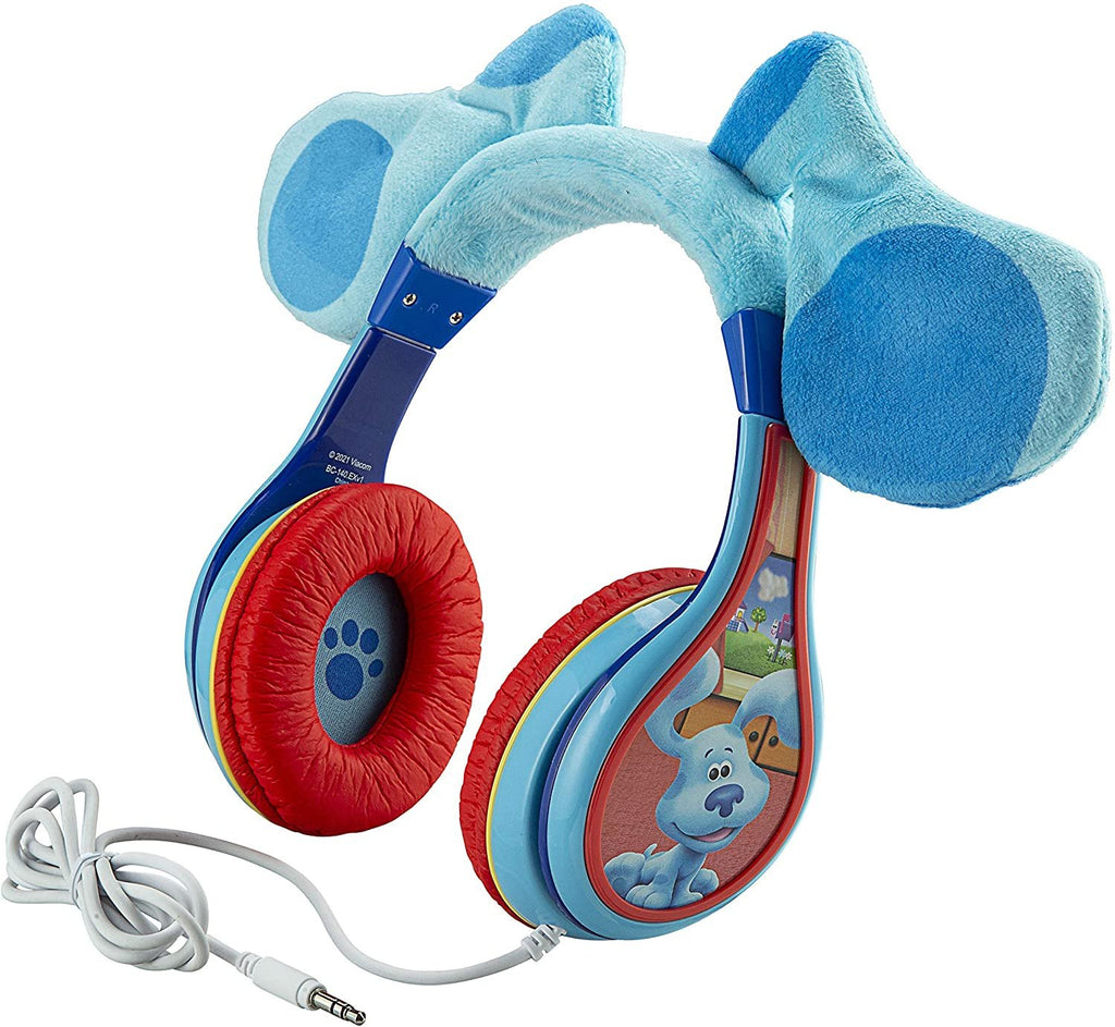 eKids Blue’s Clues And You Headphones for Kids, Over The Ear Headphones for School, Home or Travel, Volume Limited Headphones Includes Share Port