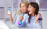 Frozen 2 Bluetooth Karaoke Microphone with LED Disco Party Lights, Speaker