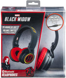 Black Widow Wireless Bluetooth Portable Kids Headphones with Microphone, Volume Reduced to Protect Hearing Rechargeable Battery, Adjustable Kids Headband for School Home or Travel