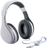 eKids New Kid Friendly Headphones with Built in Volume Limiting Feature (White)