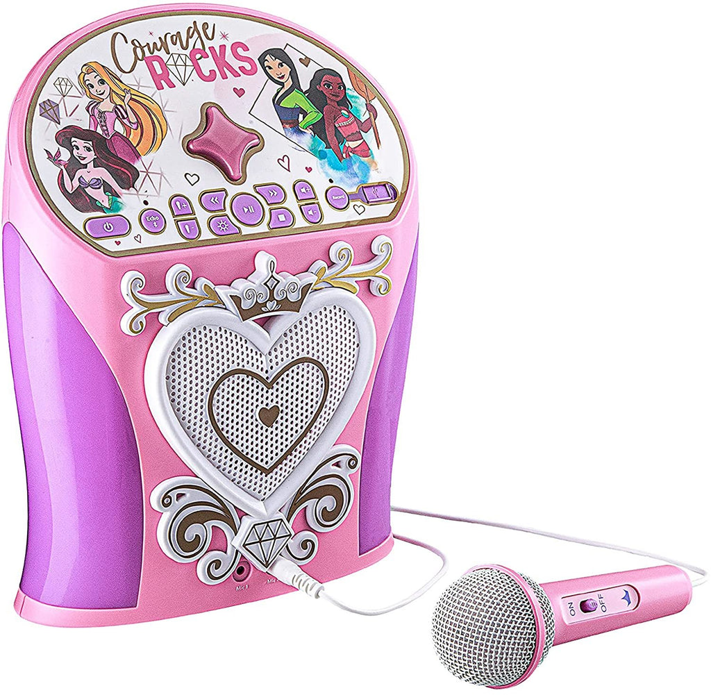 eKids Disney Princess Karaoke Machine, Bluetooth Speaker with