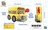 Cocomelon Bus for Kids with Built-in Cocomelon Songs and Sound Effects, Fun Musical Toy for Fans of Cocomelon Merchandise and Cocomelon Toys for Toddlers